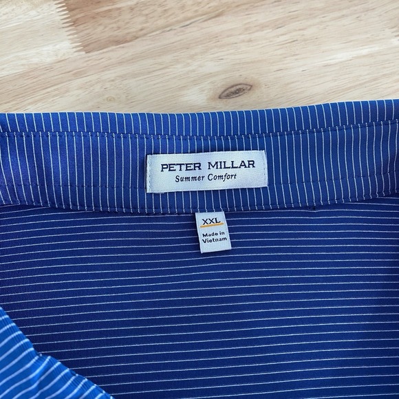 Peter Millar Shirt Men's XXL Polo Mesh Short Sleeve Summer Comfort Golf NWT - Picture 8 of 14